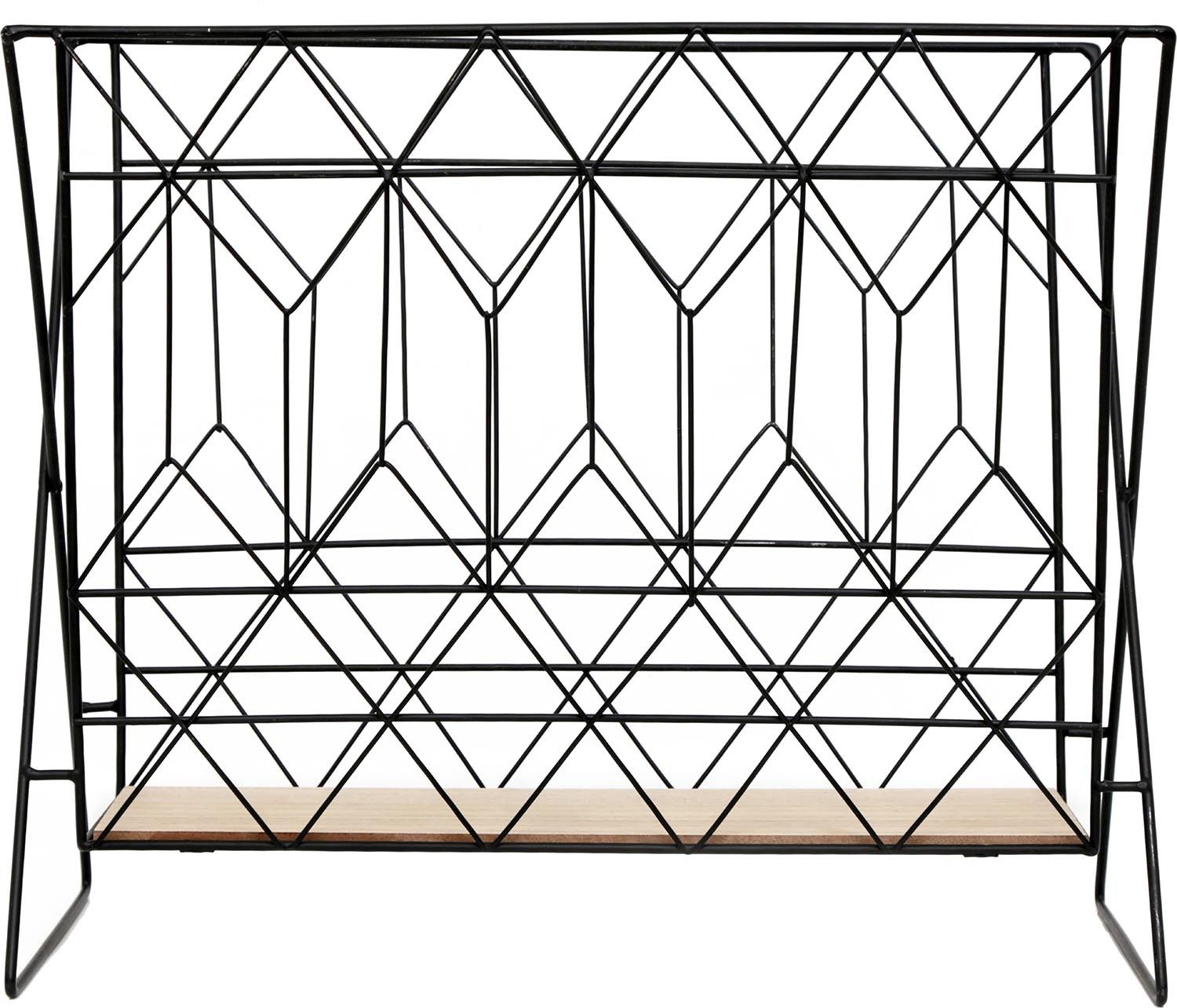 Range magazine métal et bois filaire