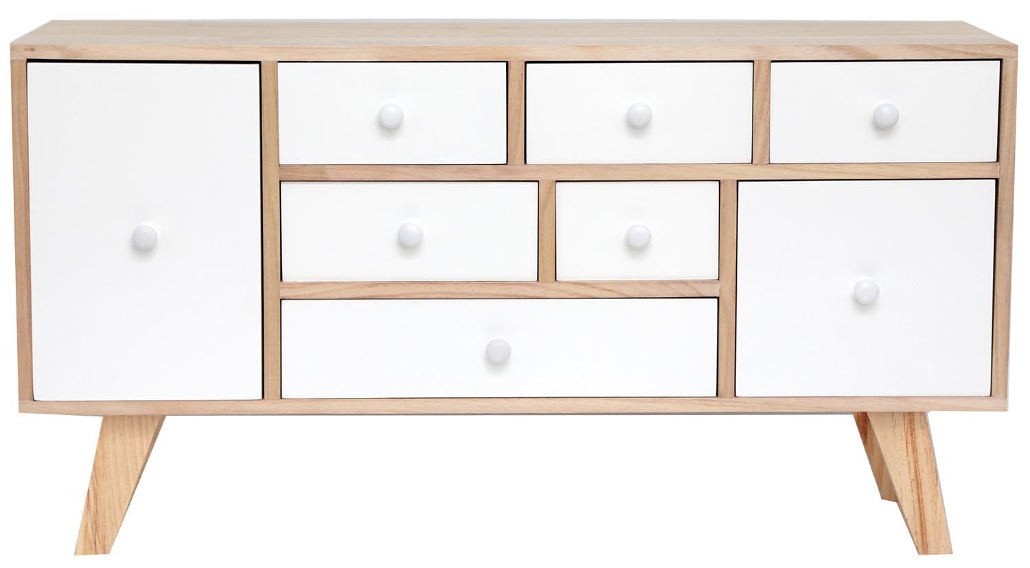 Petit meuble en bois 8 tiroirs