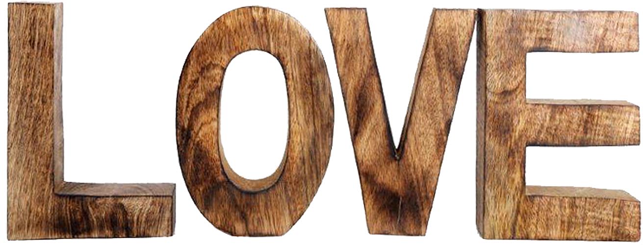 Lettres en bois à poser LOVE