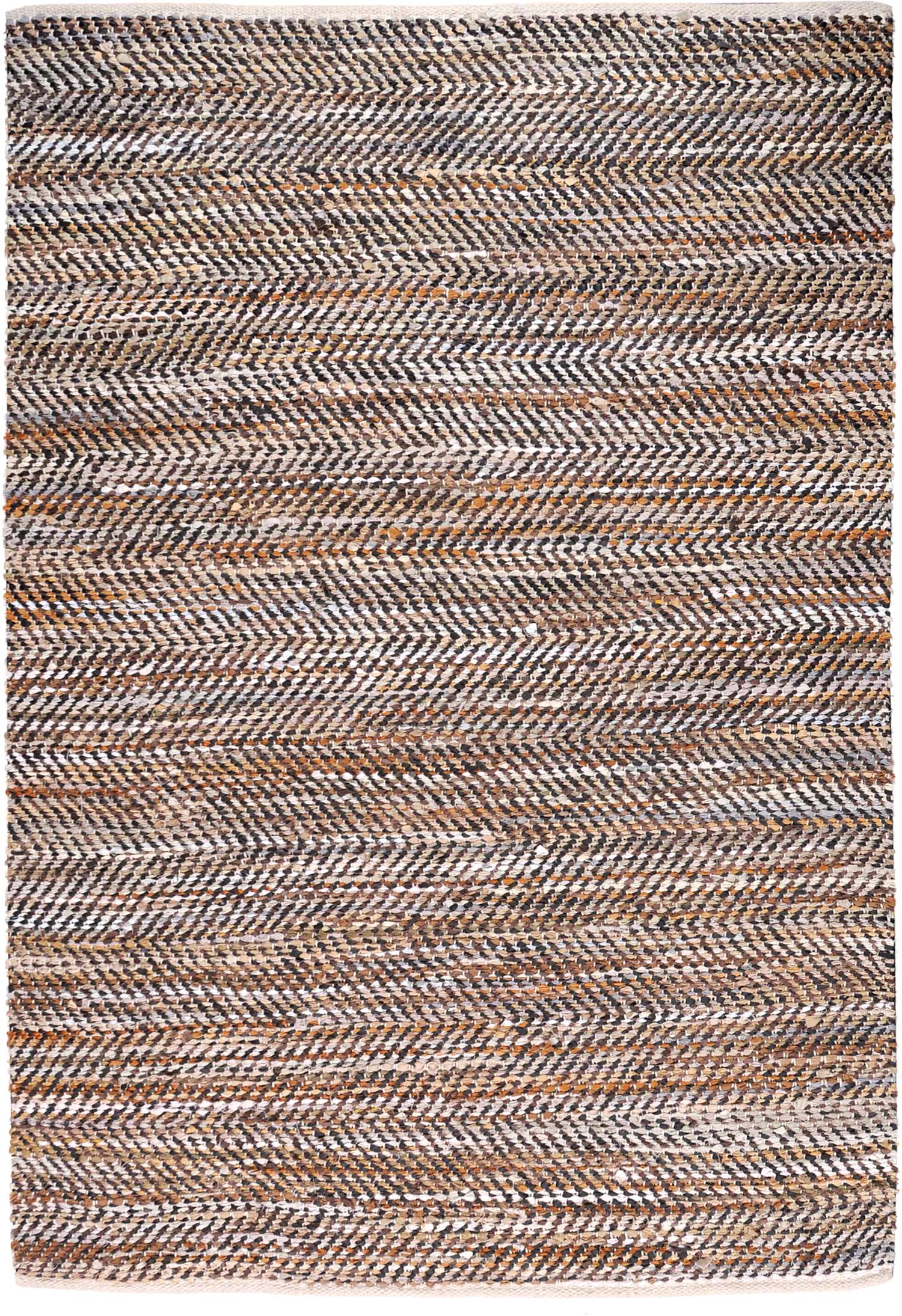 Tapis cuir et coton naturel Atlas 85 x 55 cm
