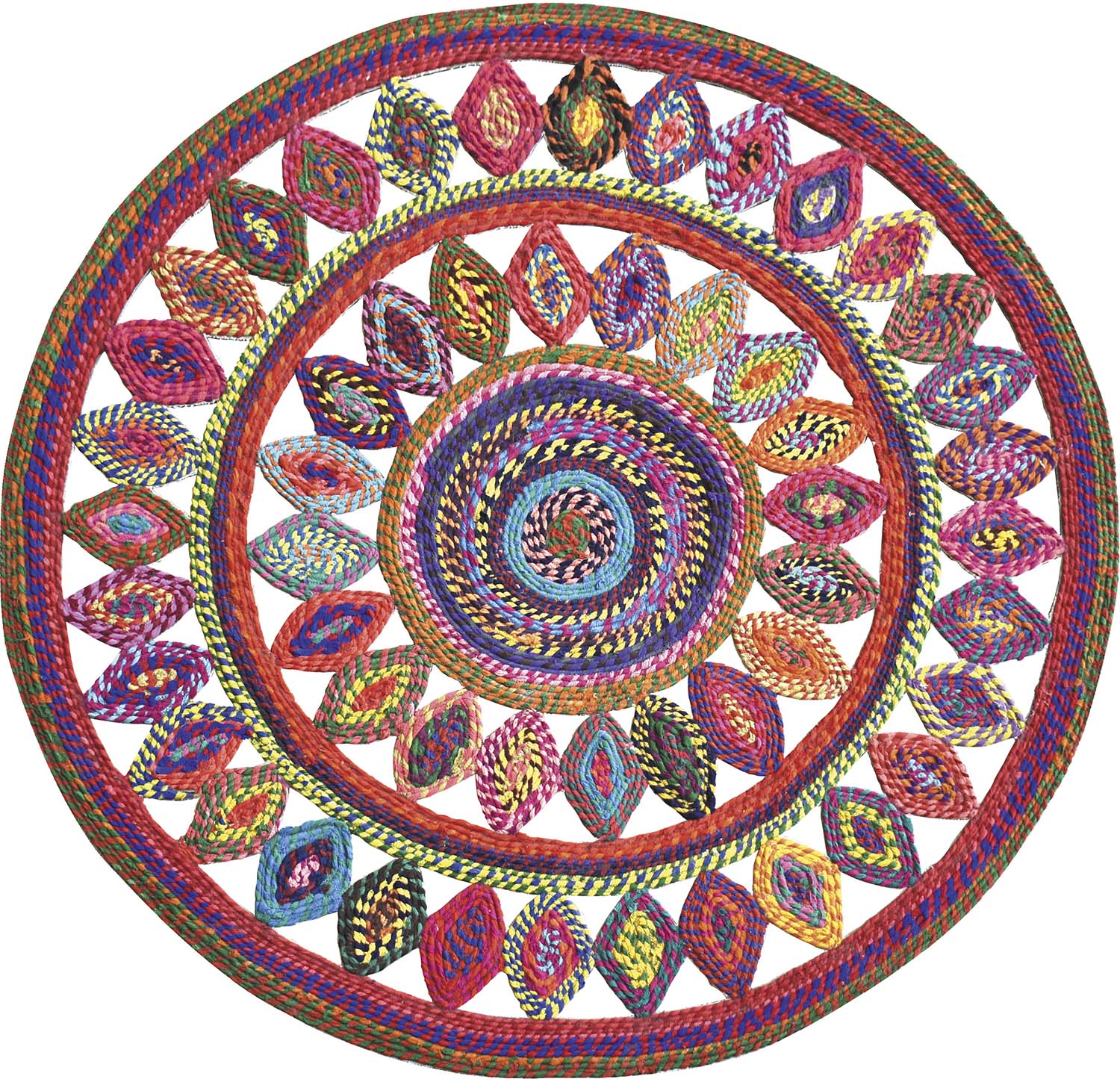 Tapis en coton recyclé Bowey 90 cm