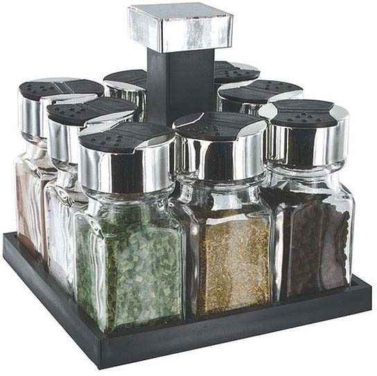 Carrousel à épices carré 8 pots