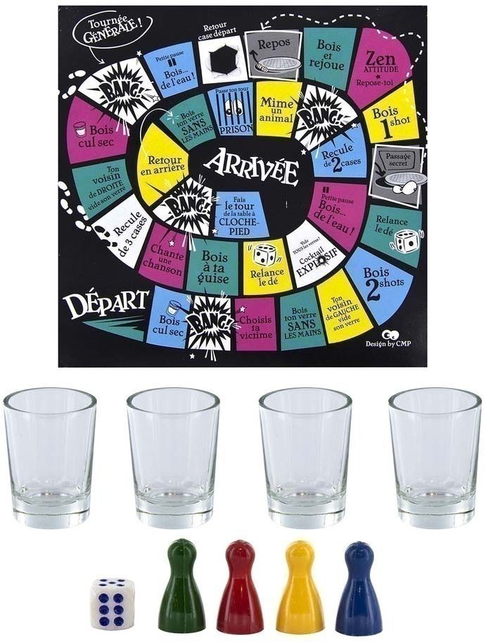 Jeu à boire plateau infernal Parcours