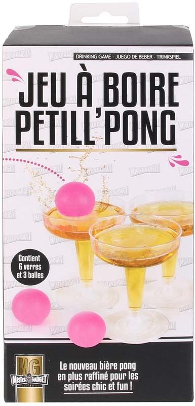 Jeu à boire pétill' pong