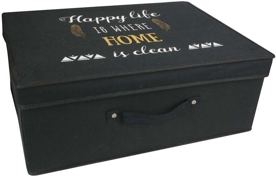 Boite de rangement déco Message 50 x 38 x 20 cm Sérénité