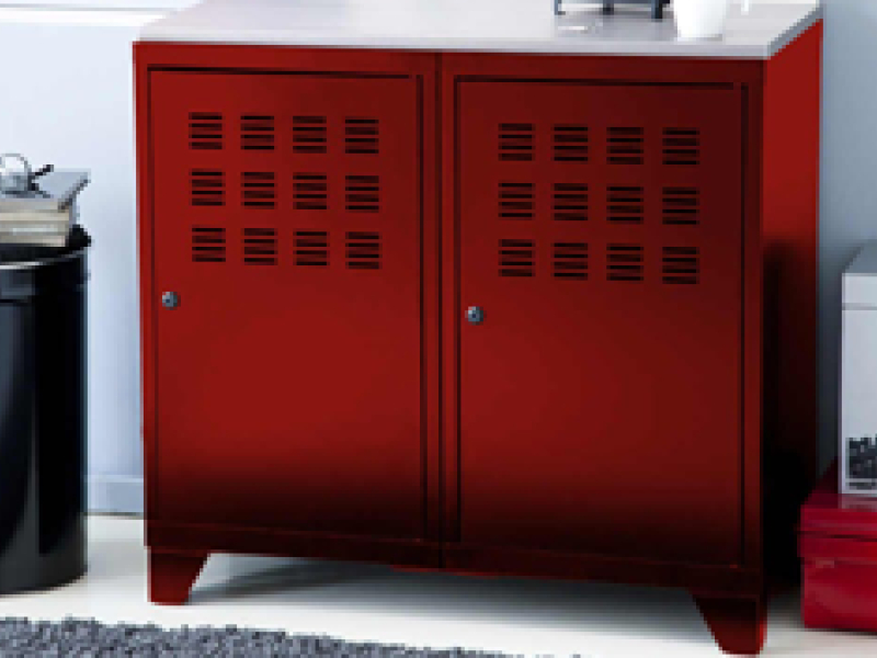 3 idees deco et 3 styles differents avec le casier metal