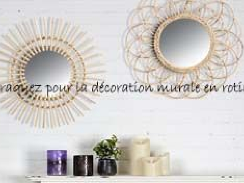 Craquez pour la décoration murale en rotin !