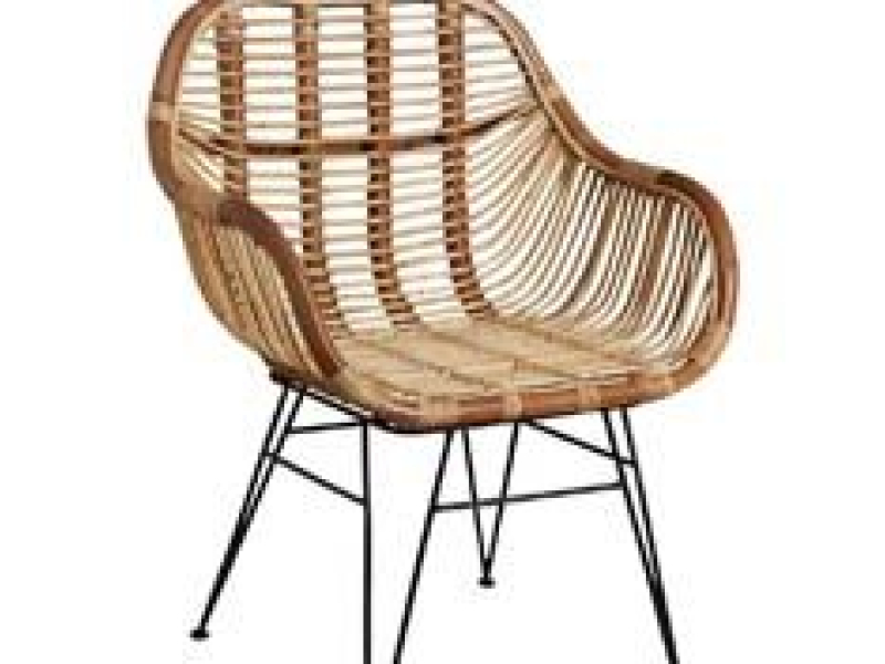 Le fauteuil en rotin et métal : l'élégance du style industriel !