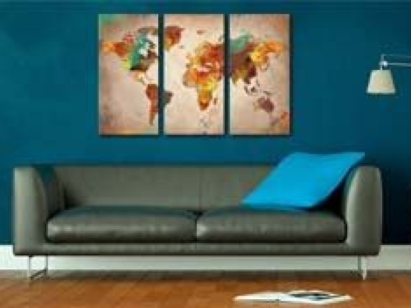 Voyagez de chez vous avec la mappemonde murale !