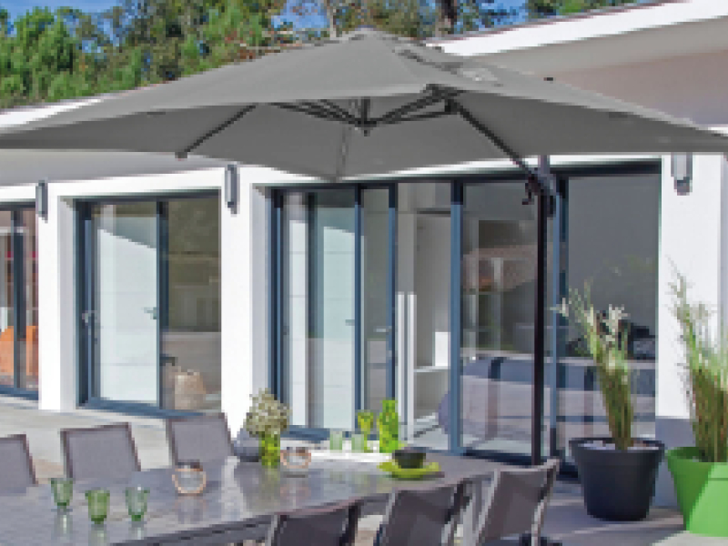 Parasol rectangulaire pour terrasse et jardin